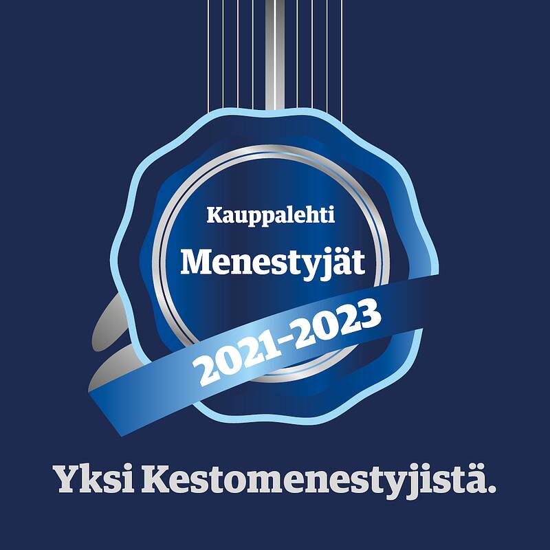 CreditVisorille myönnetty kestomenestyjä-sertifikaatti